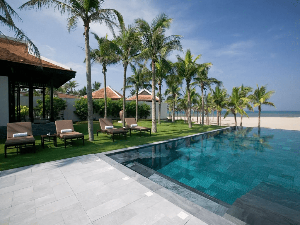 Mẫu thiết kế cảnh quan resort hiện đại ven biển