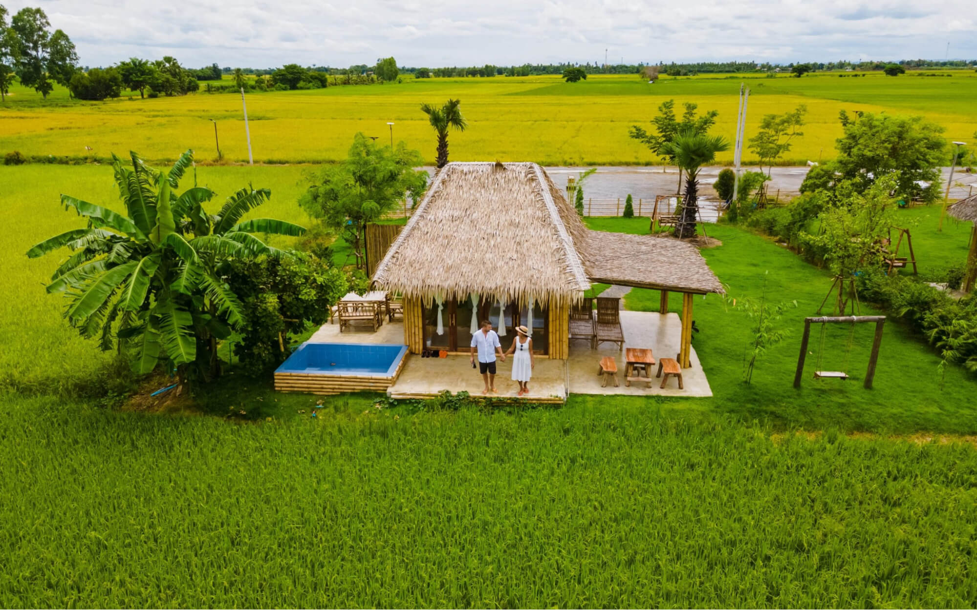 Cảnh quan homestay tập trung mang lại trải nghiệm mới cho du khách