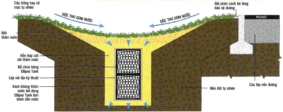 Quản lý kỹ hệ thống thoát nước với tưới tiêu cho cảnh quan và sân vườn