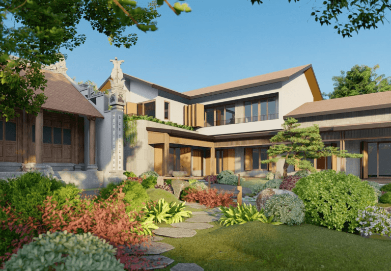 Dự án thiết kế cảnh quan biệt thự Hà Nam do Mein Garten thực hiện