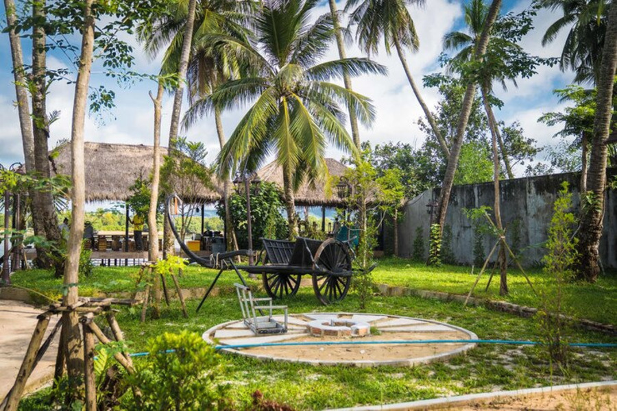 Mẫu thiết kế cảnh quan khu resort phong cách nhiệt đới