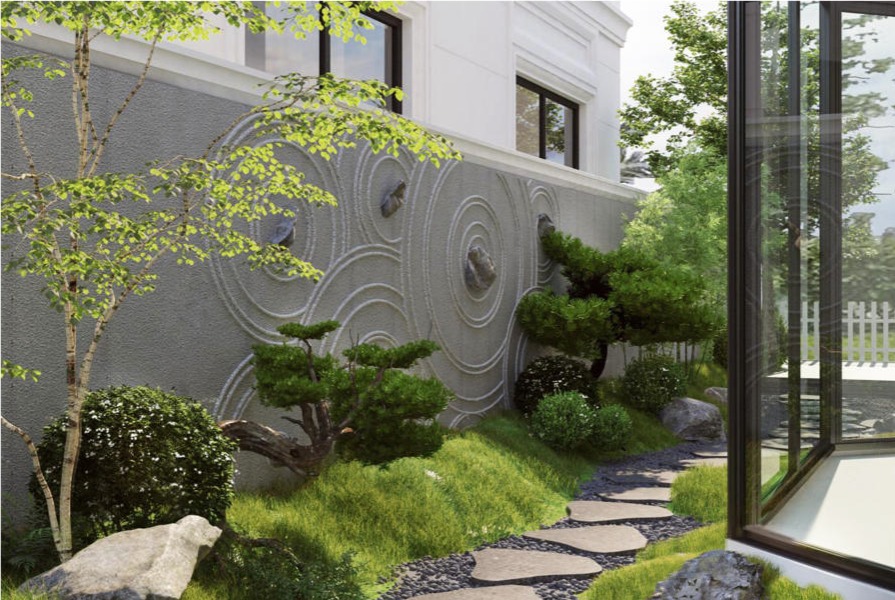 Hình ảnh dự án Thiết kế sân vườn biệt thự Vinhomes Harmony