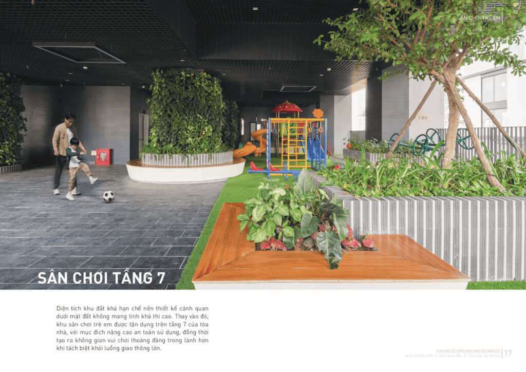 Thiết kế cảnh quan tầng 7 dự án chung cư Dreamland Bonanza của Mein Garten