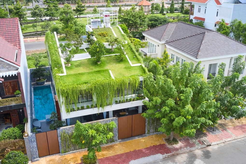 Mẫu thiết kế cảnh quan vườn trên mái đô thị