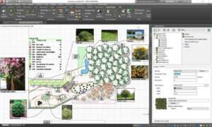 Giao diện phần mềm thiết kế cảnh quan Land Design