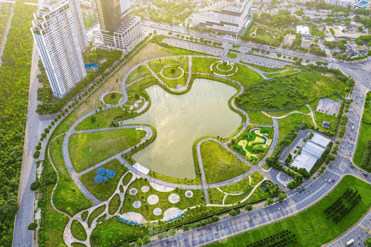 Cảnh quan xanh góp phần giảm ô nhiễm môi trường