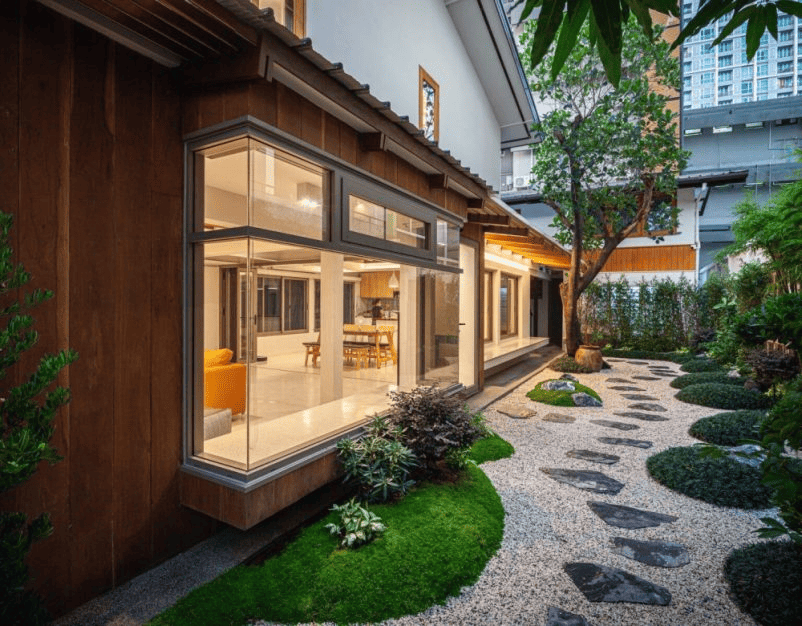 Vườn Nhật hiện đại, tối giản