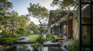 Sân vườn phong cách Nhật hiện đại