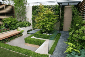 Thiết kế sân vườn 50m2 phong cách hiện đại