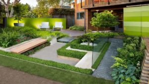 Bố cục sân vườn định hướng không gian chức năng