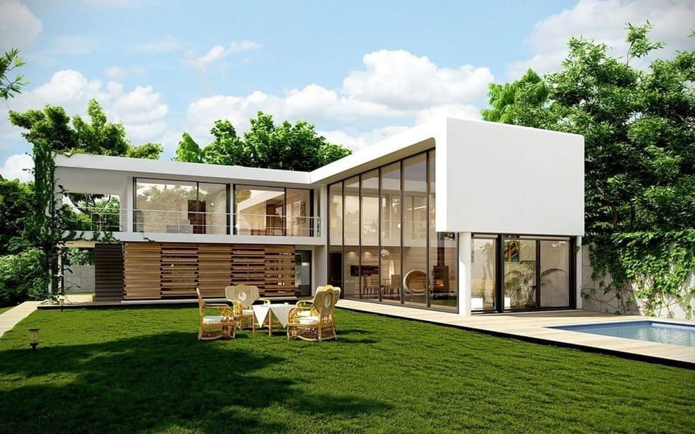 Mẫu sân vườn tối giản kết nối không gian