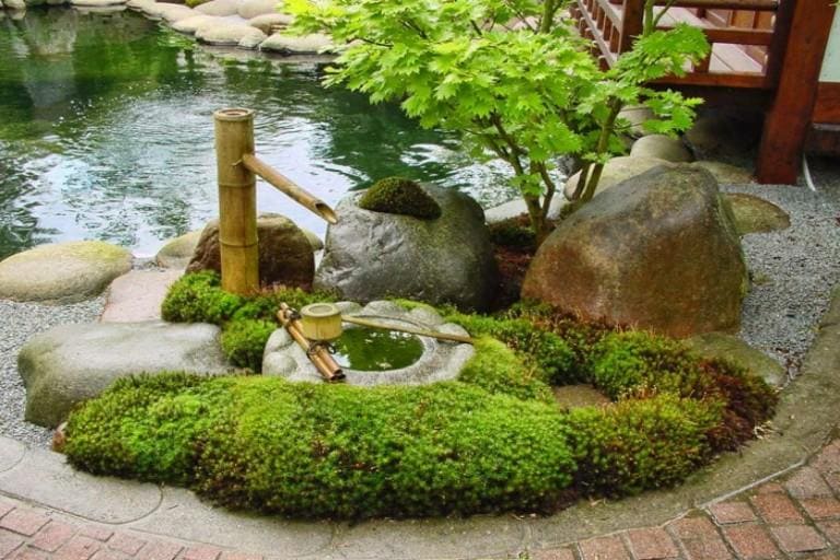 Mẫu tiểu cảnh vườn trà đạo Nhật Bản